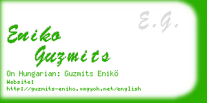 eniko guzmits business card